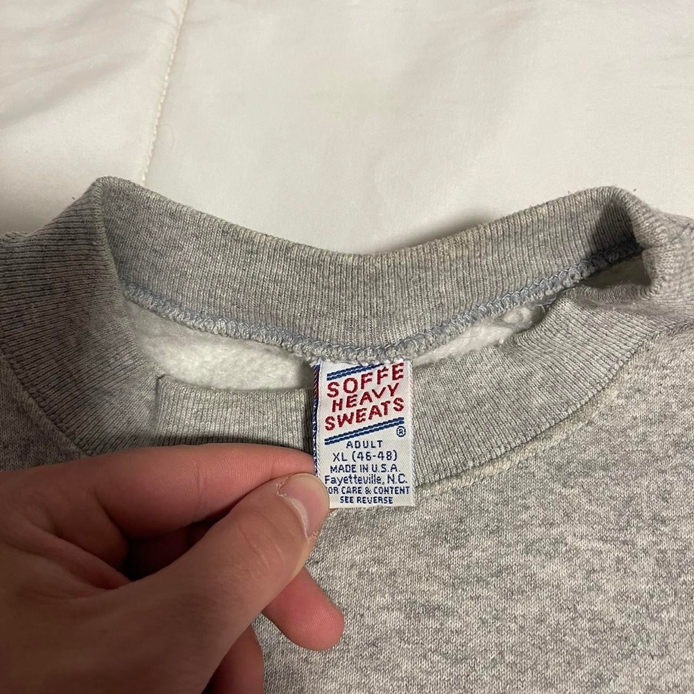 Vintage 90s Boxy Duke Crewneck Gray XL - Picture 3 of 5